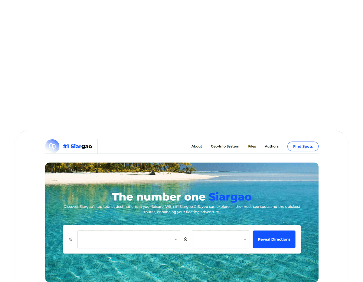 One Siargao - Tourism platform for Siargao Island
